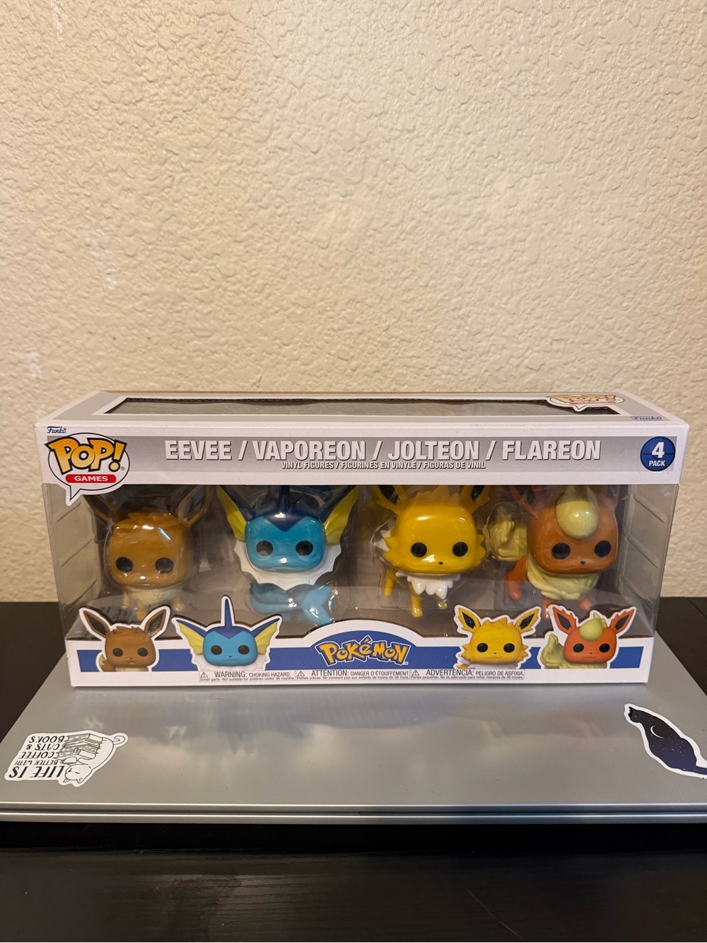 Funko Pop! Pokémon Eevee Evolutions 4-Pack - Brown/Blue/Yellow/Orange